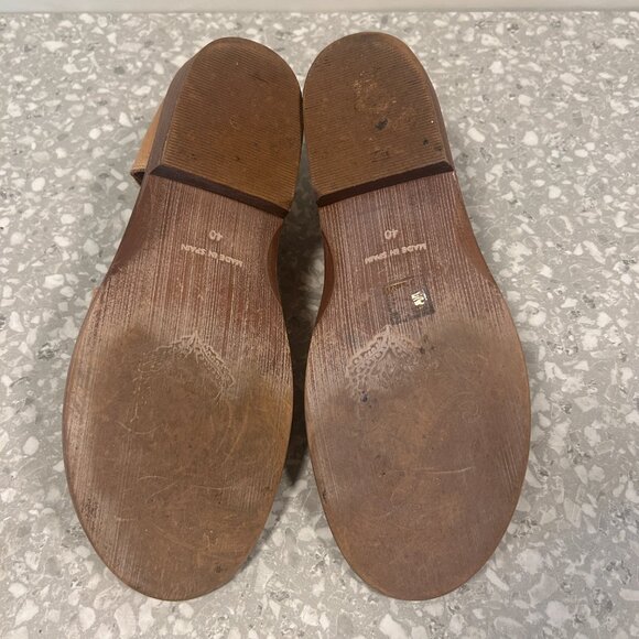 Free People Mont Blanc Asymmetrical Leather Sandal, Brown, Women’s Size 9.5 EUC - Picture 9 of 9